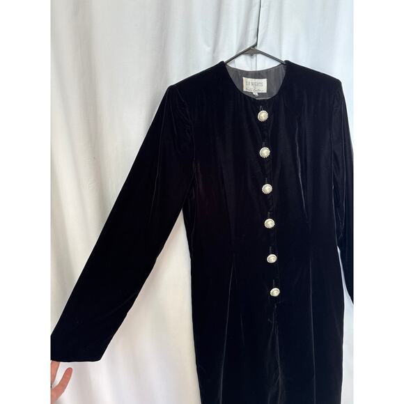 American Vintage SF Nights by Anita Kantor velvet formal dress large - Picture 9 of 16